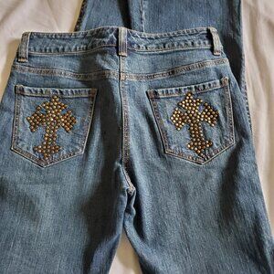Inc jeans size 6 Cross  riveted on each pocket  Y2K
